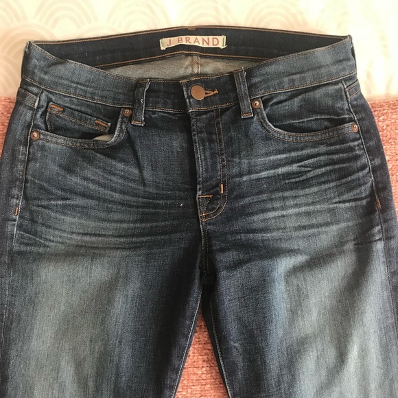 J Brand Dark Wash Flare Jeans - Picture 5 of 8